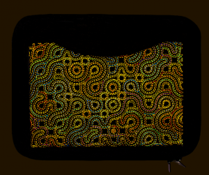 Laptop Sleeve - Aborginal Inspired Walkabout - Thought Wraps